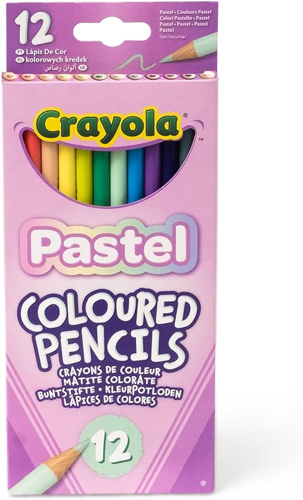 CRAYOLA 12 PASTEL COL PENCILS